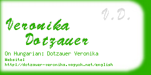 veronika dotzauer business card